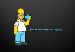 Homer Eating Apple