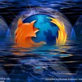 Firefox Logo Emerging from Water
