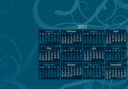 Desktop Calendar 2012