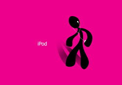 iPod Figure on Pink