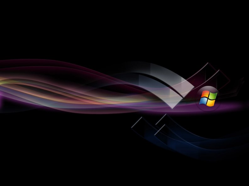 Windows Vista Black Abstract Background