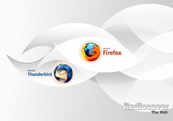 Firefox Thunderbird White Wave