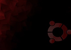 Dark Red Ubuntu Logo