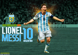 LIONEL MESSI ARGENTINA WORLD CUP 2014 WALLPAPER