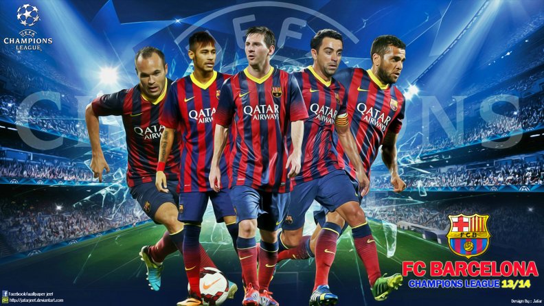 FC Barcelona Champions League wallpaper 2013_2014