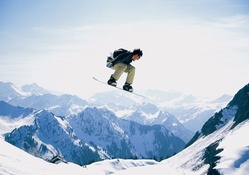snowboarder, jump