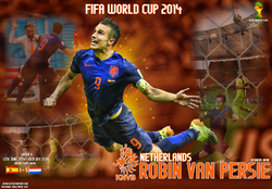 ROBIN VAN PERSIE NDERLANDS WORLD CUP 2014 WALLPAPER