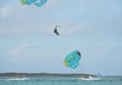 Parasail ride on the Island