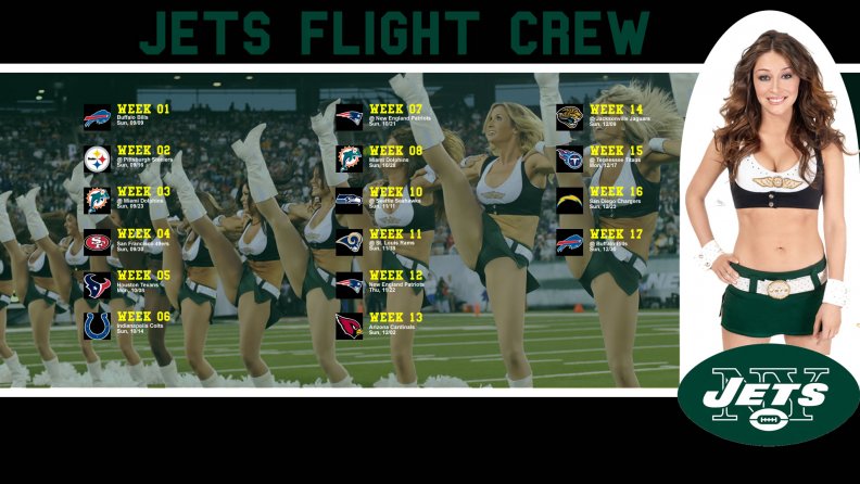 New York Jets cheerleader