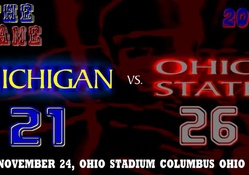 THE GAME 2012 MICHIGAN 21 VS. OHIO STATE 26