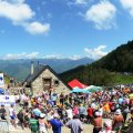 tour de france bike race over the alps