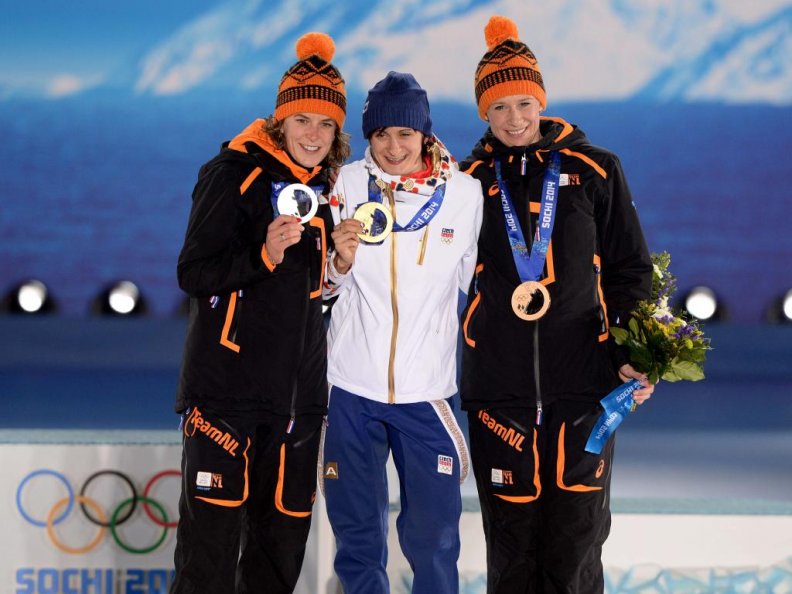 Martina Sablikova Gold, Ireen Wust Silver, Carien Kleibeuker Bronze