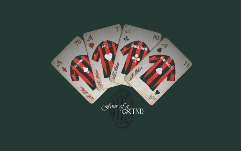 A.C. Milan: Four of a Kind Wallpaper