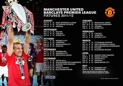 MANCHESTER UNITED 2011/12 FIXTURES