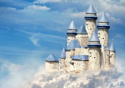 Fantasy Castle in the Clouds