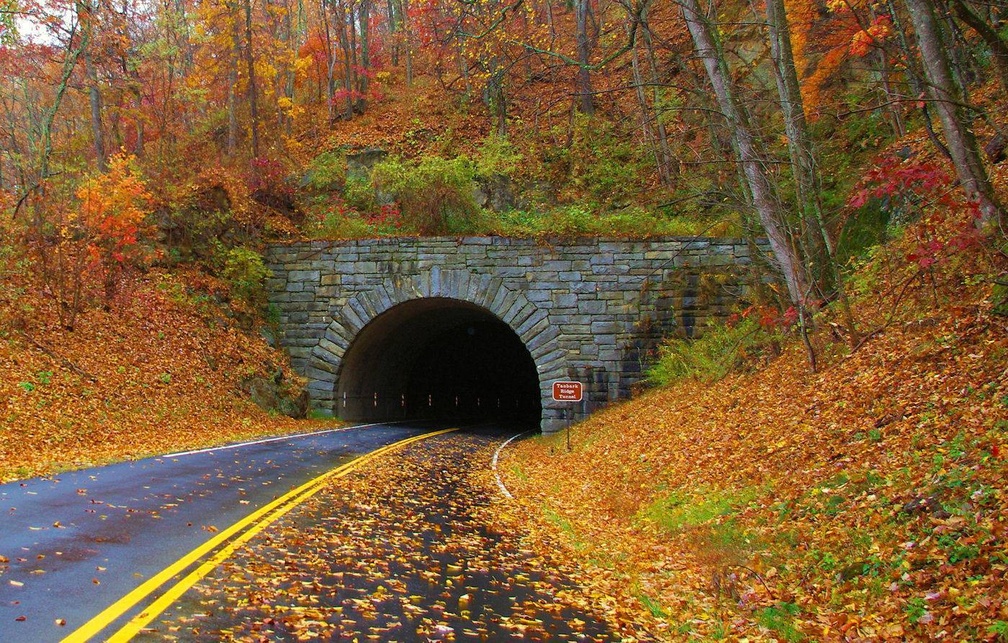 Tunnel in Blue Ridge Mountains