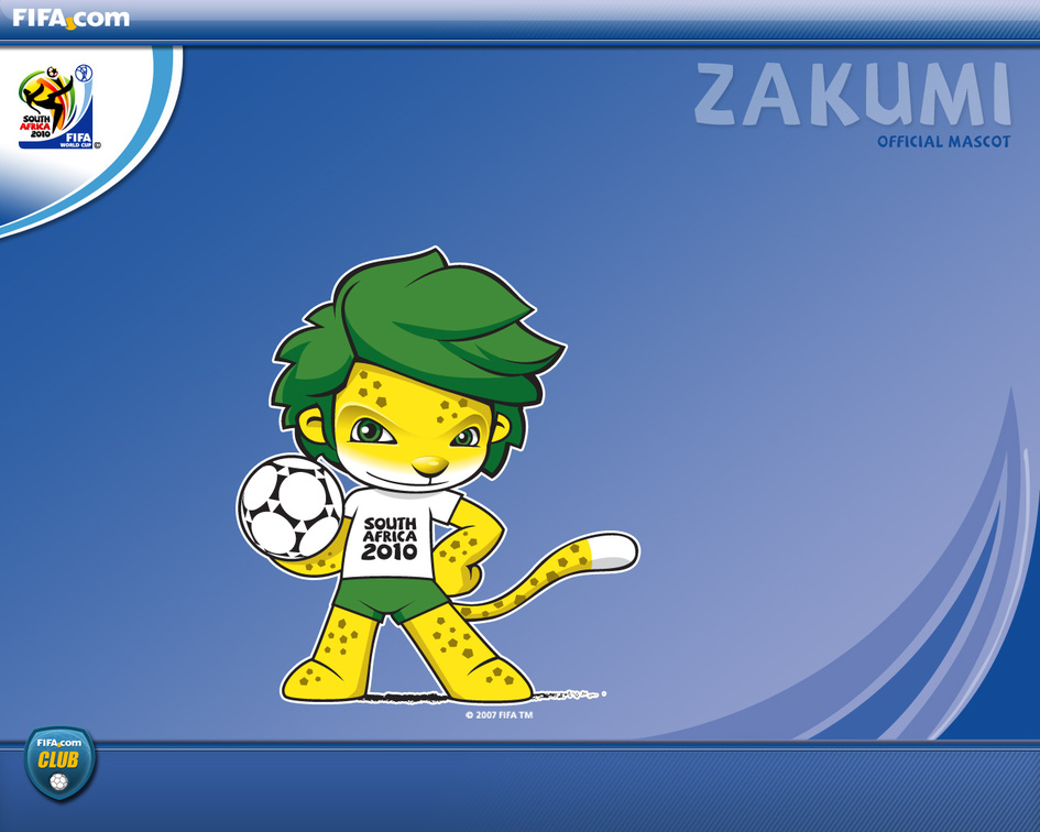 Zakumi Soccer Mascot