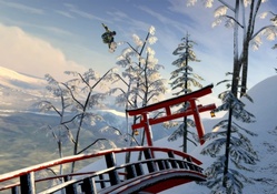 snowboarding big air in japan