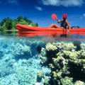 Kayaking in Calm Clear Water Kennedy Island Solomon Islands