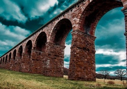 spectacular brick arched bridge