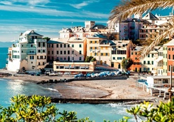 seaside town in the italian cinque terre coast