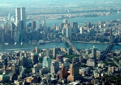 panoramic view of nyc pre 9/11/01