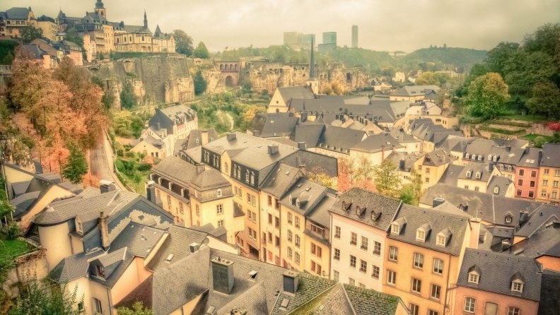 hazy day in old luxembourg