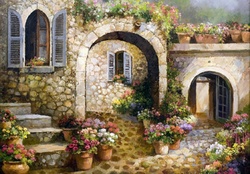 Romantic Italian Backyard