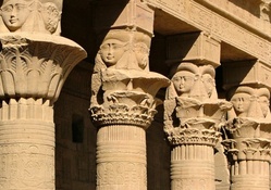Support Columns at Valley of the Kings, Egypt