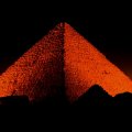 Amazing Pyramid At Night