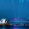 Sydney, Australia's Harbor Bridge at Night