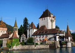 Castle in Oberhofen, Switzerland
