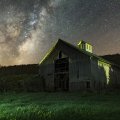 Old Barn Under Night Sky
