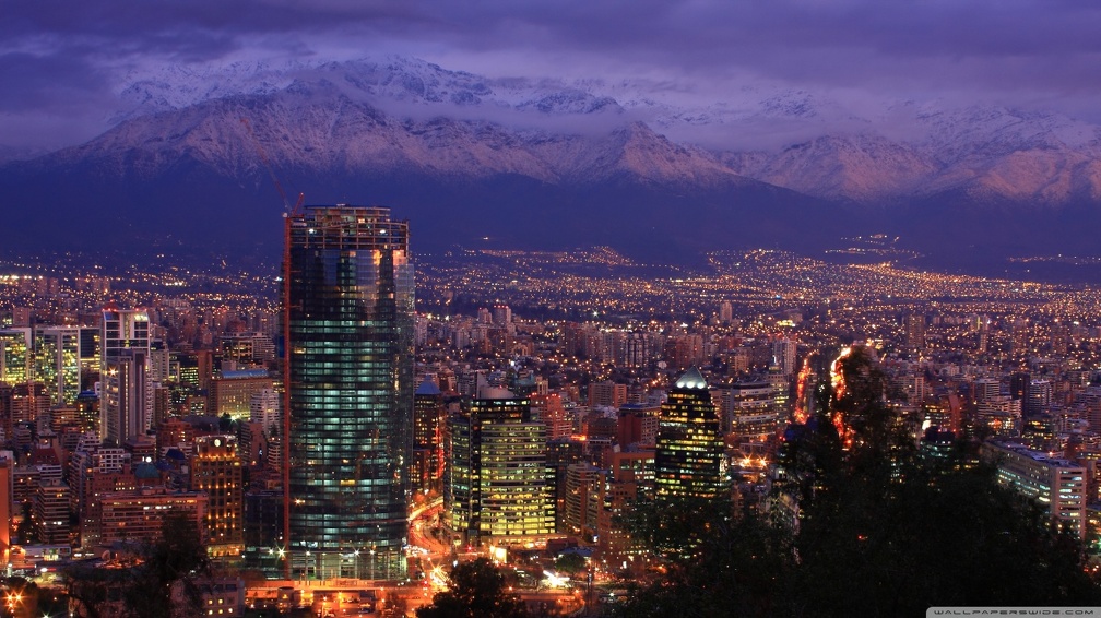 Santiago, Chile at Night