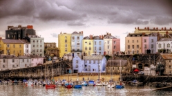 lovely tenby harbour wales in color hdr