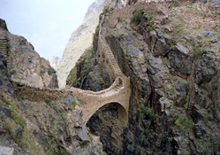 Mountain Bridge in Yemen