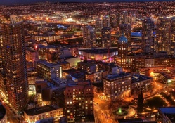 wonderful cityscape at night hdr