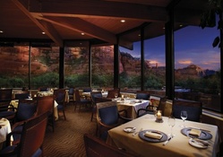 view from a beautiful restaurant in sedona arizona