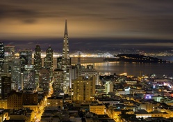 marvelous evening view of san francisco