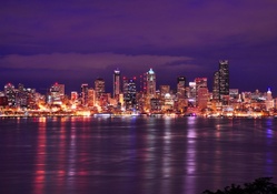 Seattle Night Cityscape