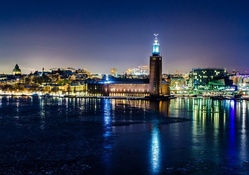 stockholm in a winter night