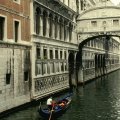 the bridge of sighs over a venice canal