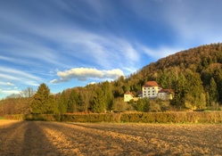 countryside castle in slovenia