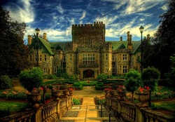 Beautiful Castle and Gardens _ hdr