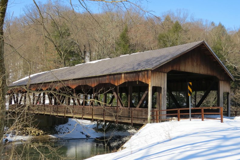 The Covered Bridge in Winter