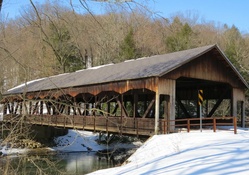 The Covered Bridge in Winter