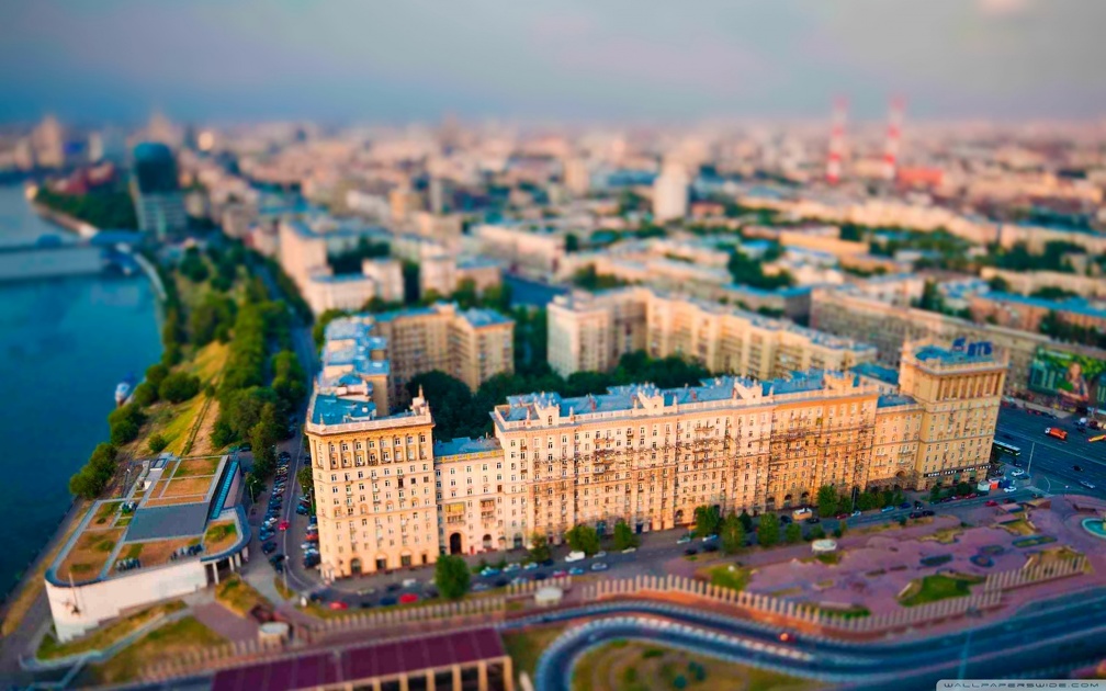 aerial view of moscow