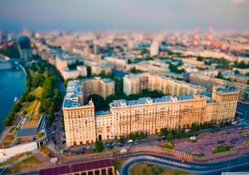 aerial view of moscow