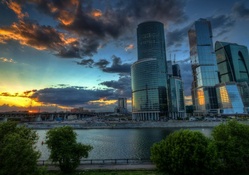 moscow international business center hdr