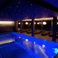 stars over an indoor pool